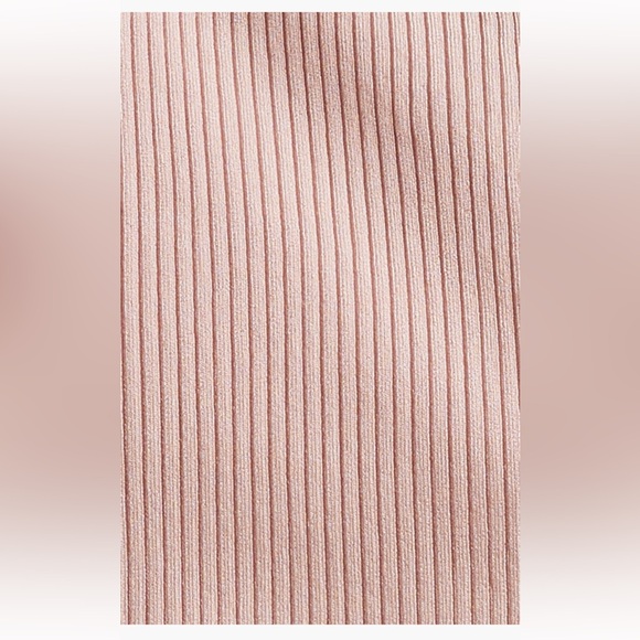 🎸VERONICA BEARD🎸🔥NWT🔥Sid Directional Rib Sweater Tank in Pink Clay— L - Picture 7 of 10